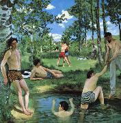 Frederic Bazille Scene d Ete oil on canvas